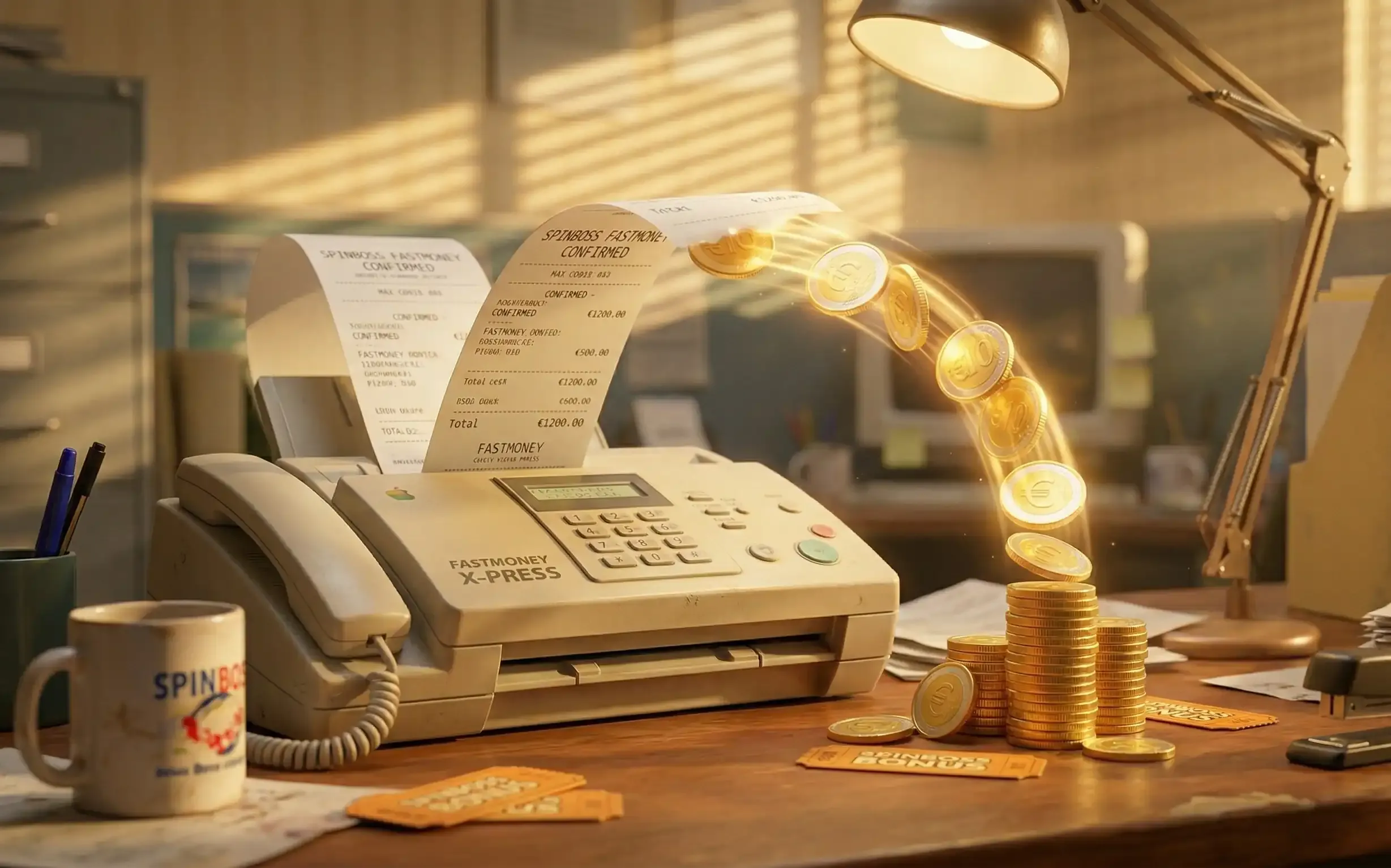 Nopea Spinboss kotiutus – Voittorahat siirtyvät suomalaiseen pankkiin minuuteissa